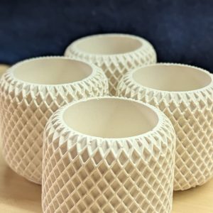 Diamond Mesh Concrete Planter
