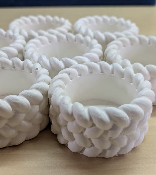 Braided Rope Concrete Planter